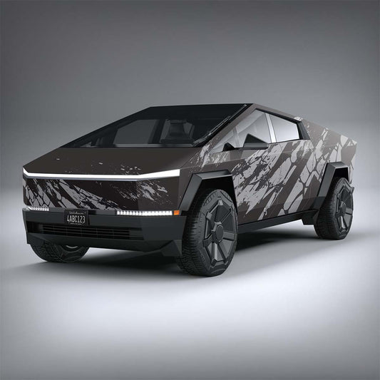 CyberGrunge - Tesla Cybertruck DIY Precut Kit - Tesla Emblems