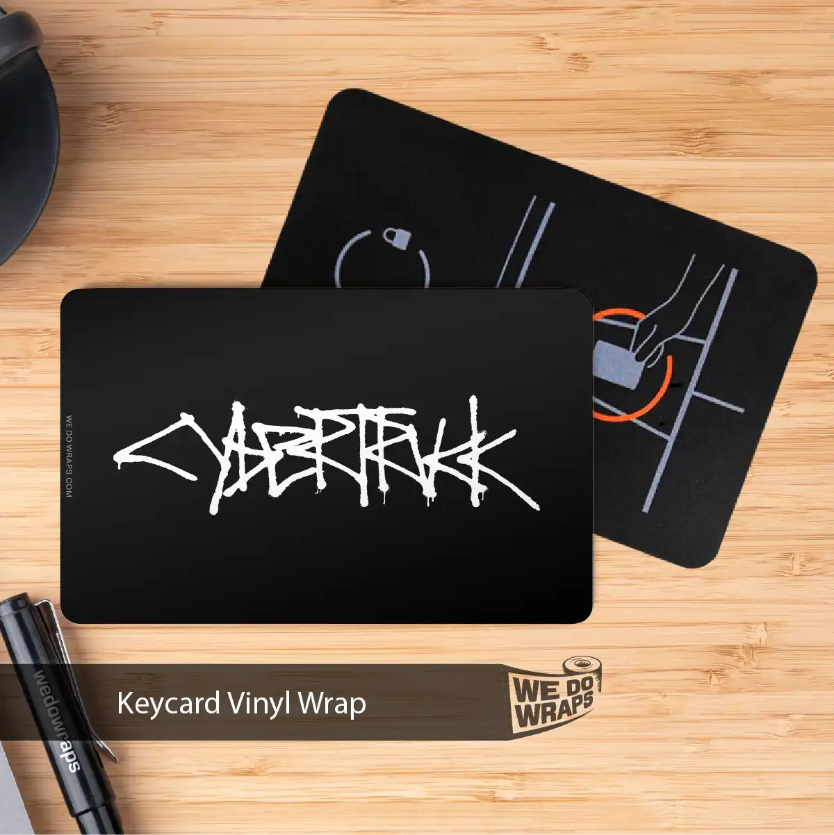Cybertruck Logo Tesla Keycard Decal - Tesla Emblems