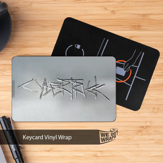 Cybertruck Welded Steel Tesla Keycard Decal - Tesla Emblems