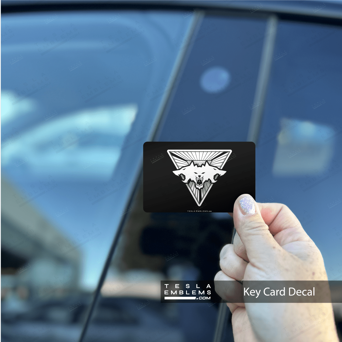 Beastmode Tesla Keycard Decal - Tesla Emblems