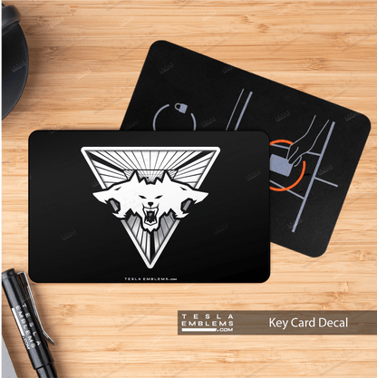 Beastmode Tesla Keycard Decal - Tesla Emblems