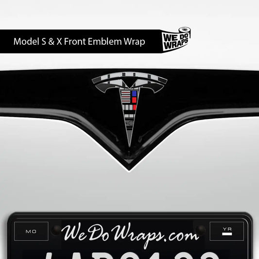 Control Panel Tesla Emblem Decals (Front + Back) | Model S - Tesla Emblems