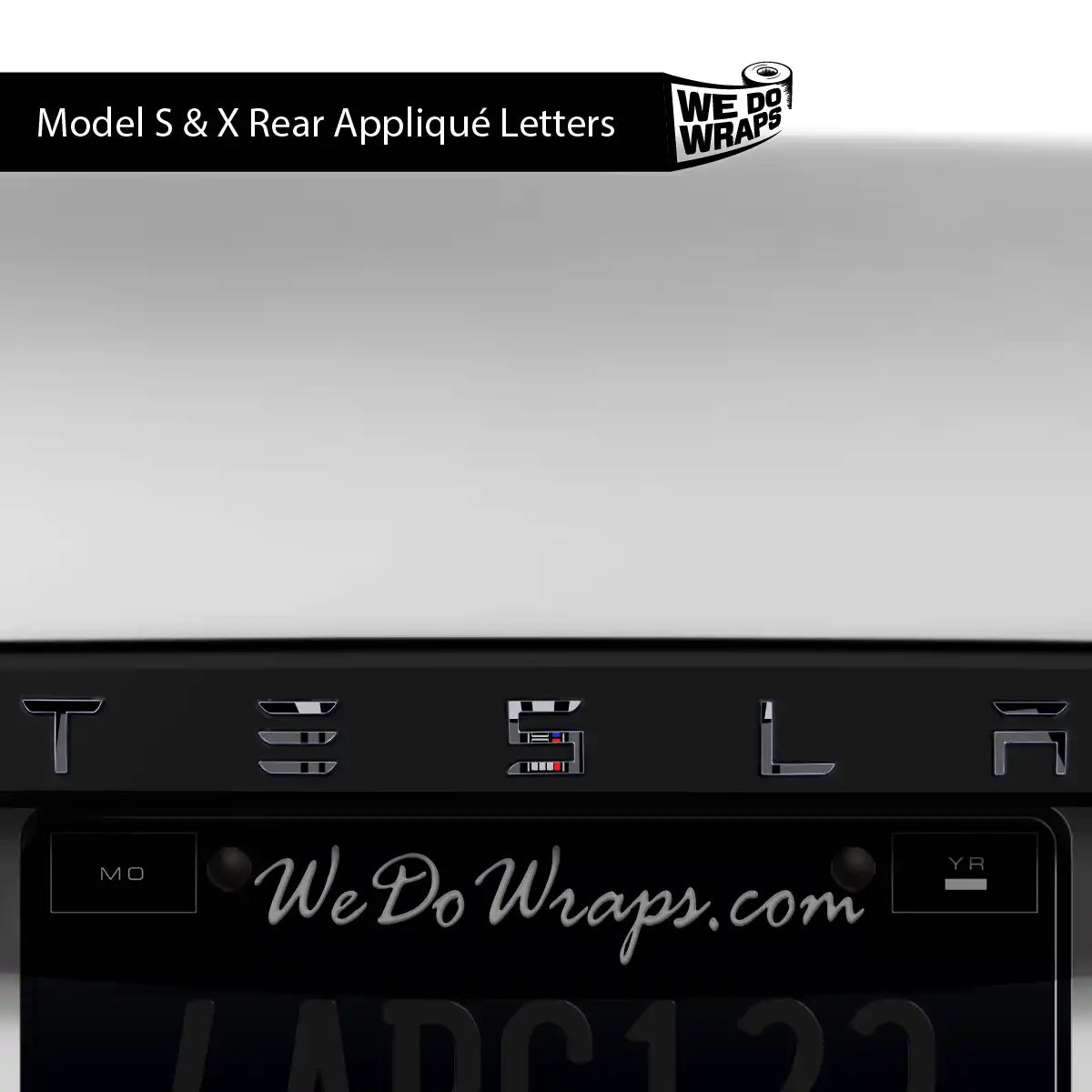 Darth Control Panel Tesla Emblem Decals (Front + Back) | Model S - Tesla Emblems