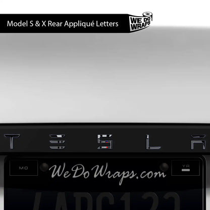 Darth Control Panel Tesla Emblem Decals (Front + Back) | Model S - Tesla Emblems