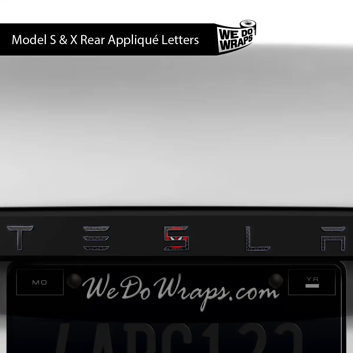 Dead Pool Tesla Emblem Decals (Front + Back) | Model S - Tesla Emblems