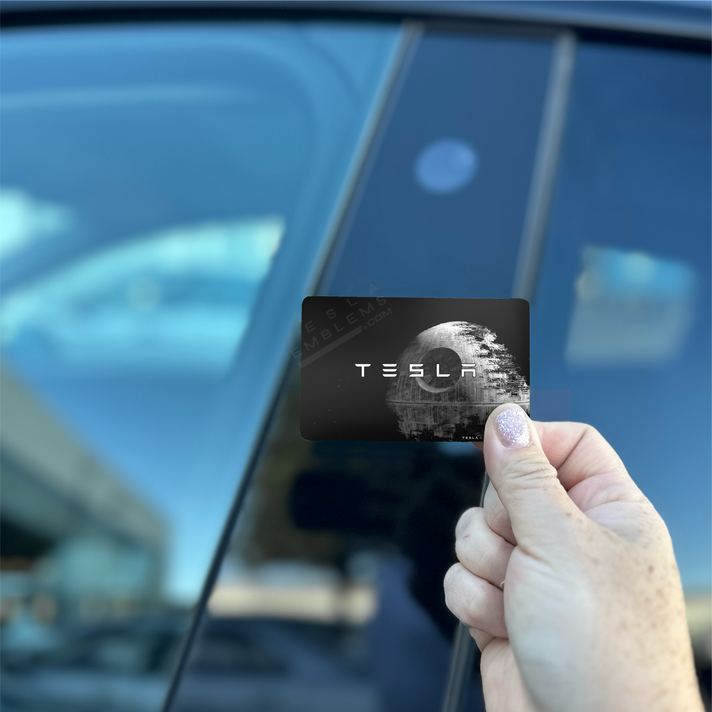 Death Star Tesla Keycard Decal