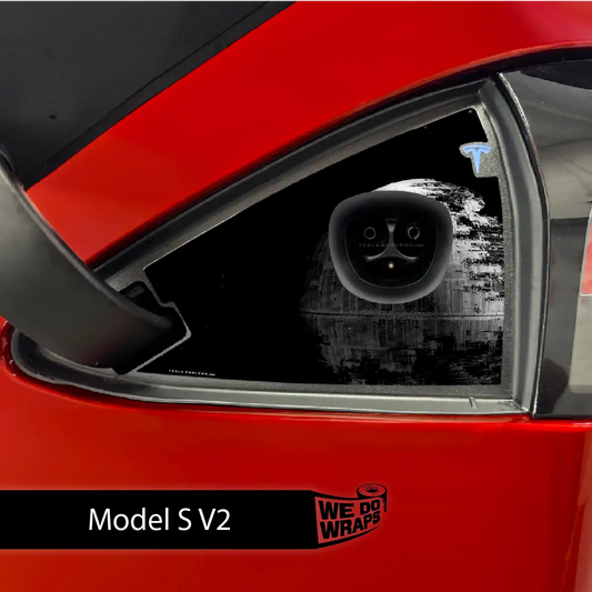 Space Station Tesla Charge Port Wrap | Model S - Tesla Emblems