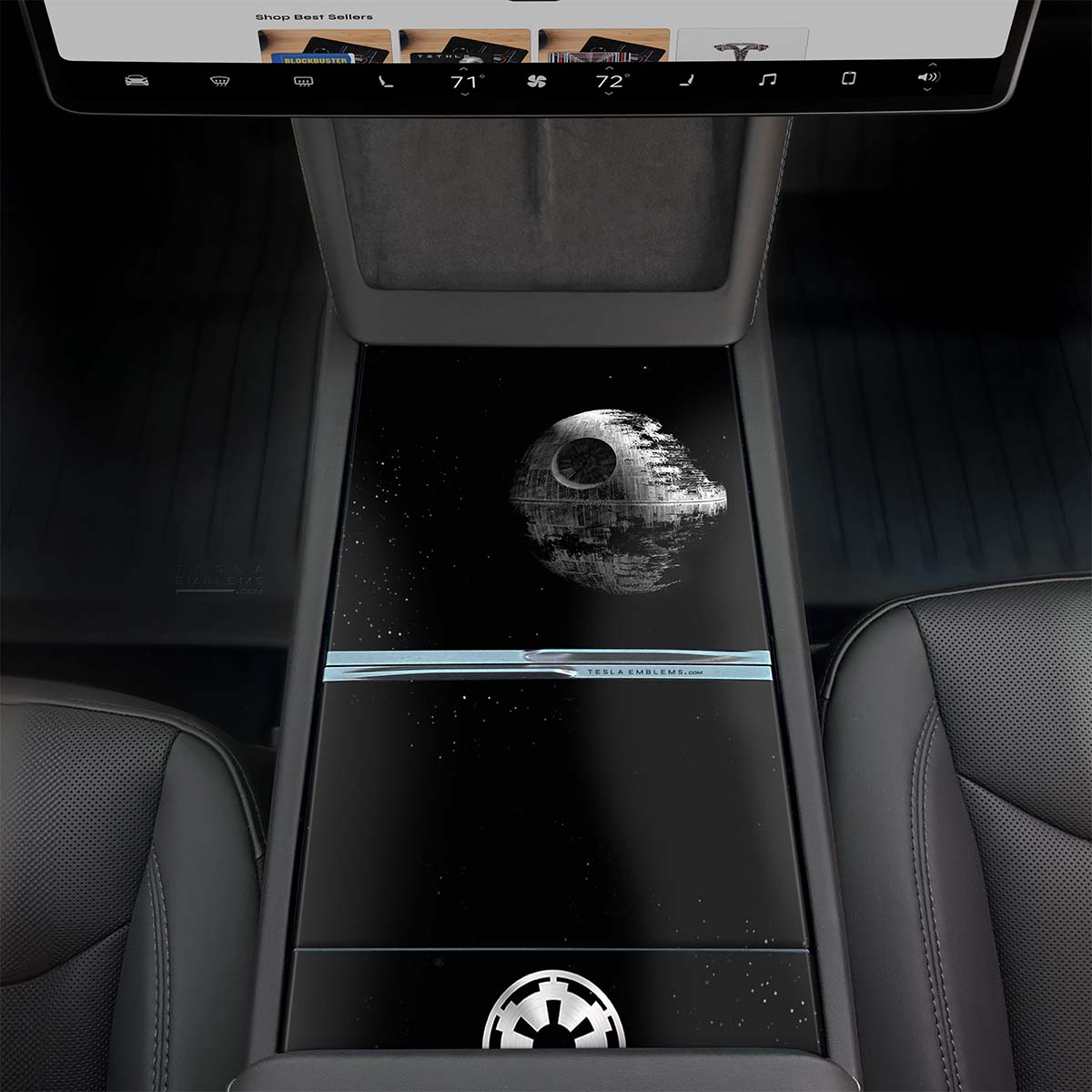 Space Station | Tesla Center Console Wrap Kit | Model Y 2026 - Tesla Emblems