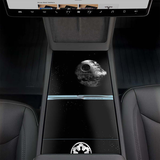 Death Star Starwars Tesla Gen3 Center Console Wrap Kit | 2024+ Model 3 "Highland"