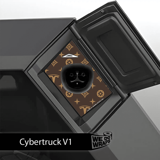 Designer Pattern Tesla Edition Tesla Charge Port Wrap | Cybertruck - Tesla Emblems