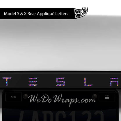 Día de Muertos Tesla Emblem Decals (Front + Back) | Model S
