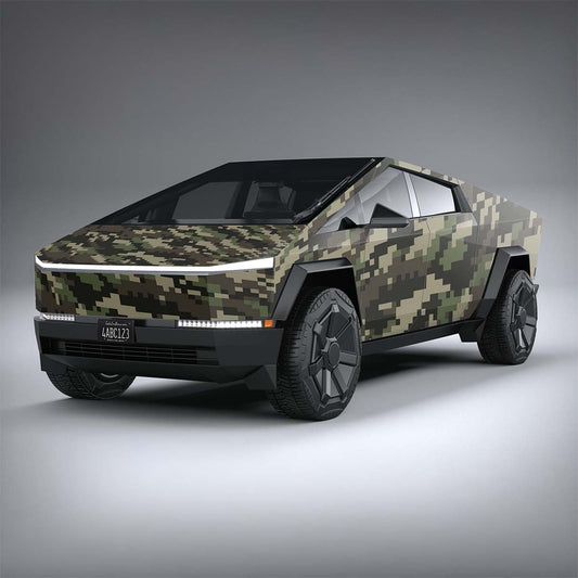 Digital Army - Tesla Cybertruck DIY Precut Kit - Tesla Emblems