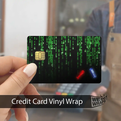 Digital Rain Matrix Pill | NFC Key Card Wrap - Tesla Emblems