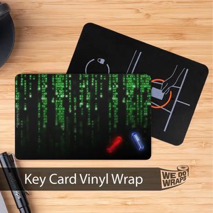 Digital Rain Matrix Pill | NFC Key Card Wrap - Tesla Emblems