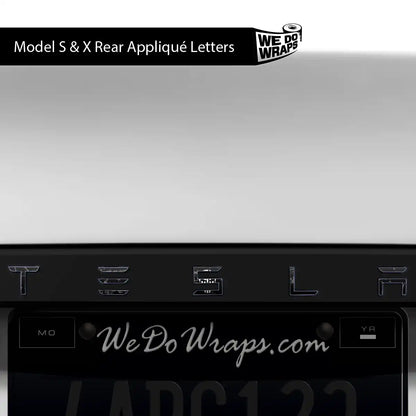 Distressed Skull Tesla Emblem Decals (Front + Back) | Model S - Tesla Emblems