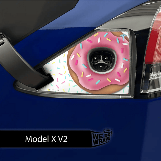 Donut Tesla Charge Port Wrap | Model X - Tesla Emblems