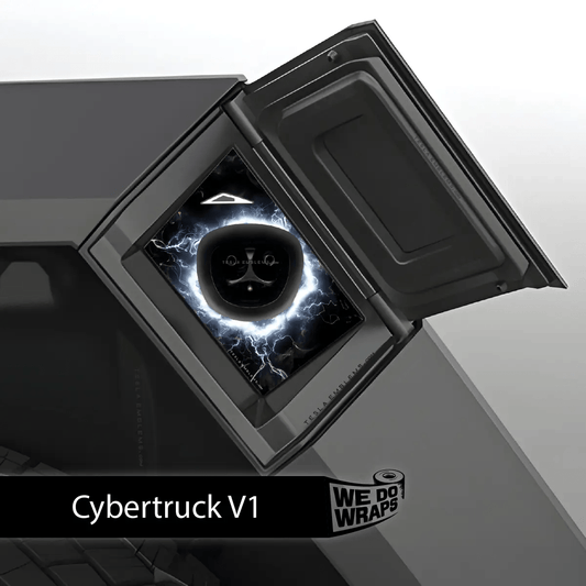 Electric Wormhole Tesla Charge Port Wrap | Cybertruck - Tesla Emblems