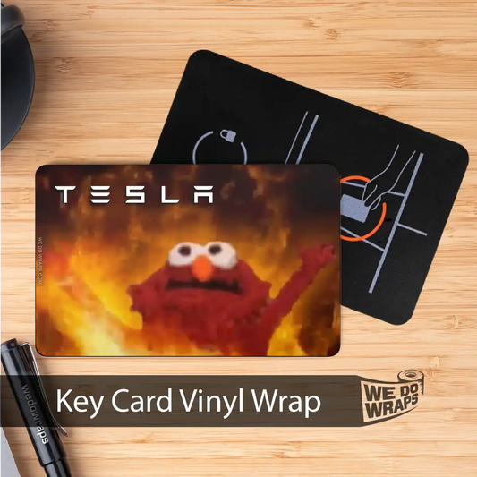 On Fire Meme | NFC Key Card Wrap - Tesla Emblems
