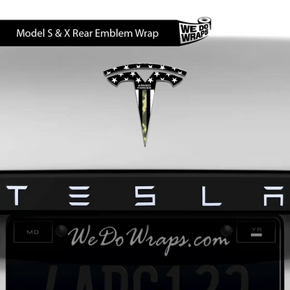 First Responders Armed Forces Tesla Emblem Decals (Front + Back) | Model S - Tesla Emblems