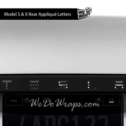 First Responders Armed Forces Tesla Emblem Decals (Front + Back) | Model X - Tesla Emblems