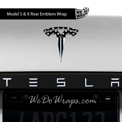First Responders EMS Tesla Emblem Decals (Front + Back) | Model S - Tesla Emblems