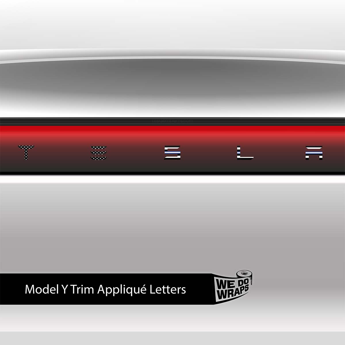 First Responders EMS Tesla Emblem Decals (Front + Back) | Model Y - Tesla Emblems