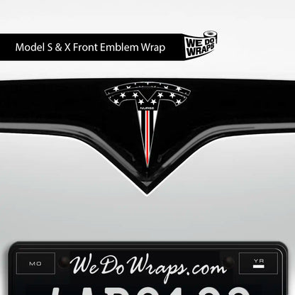 First Responders Nurse Tesla Emblem Decals (Front + Back) | Model S - Tesla Emblems