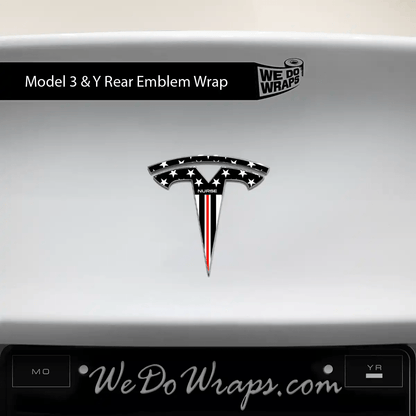First Responders Nurse Tesla Emblem Decals (Front + Back) | Model Y - Tesla Emblems