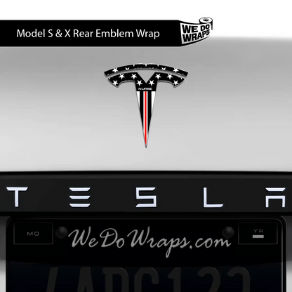 First Responders Nurse Tesla Emblem Decals (Front + Back) | Model S - Tesla Emblems