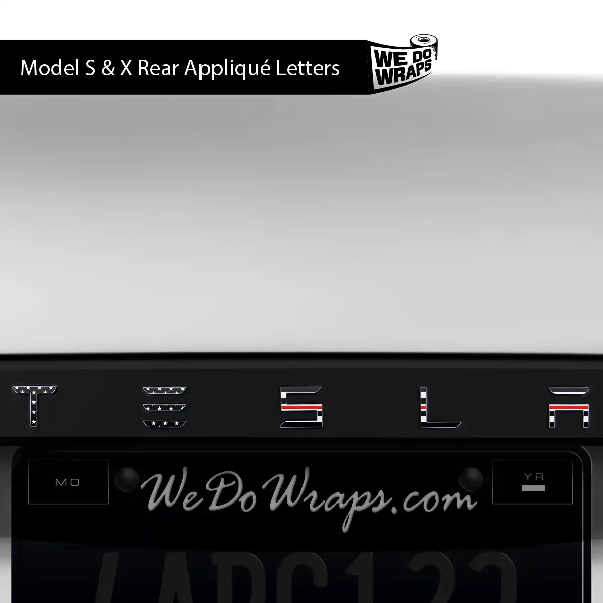 First Responders Nurse Tesla Emblem Decals (Front + Back) | Model X - Tesla Emblems