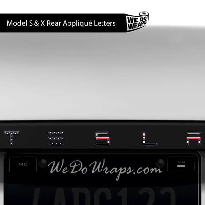 First Responders Nurse Tesla Emblem Decals (Front + Back) | Model X - Tesla Emblems