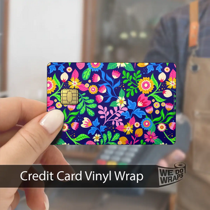 Floral Meadow | NFC Key Card Wrap - Tesla Emblems