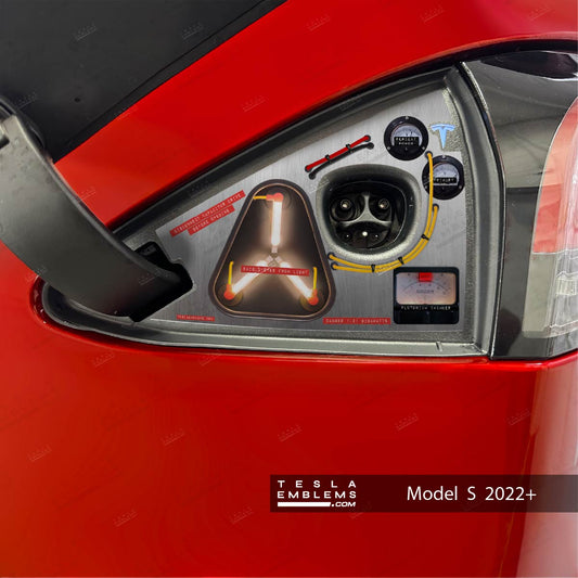 Flux Capacitor - Time Traveling Charge Port Wrap - Tesla Emblems
