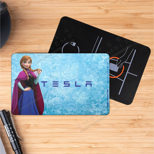 Frozen Anna Tesla Keycard Decal