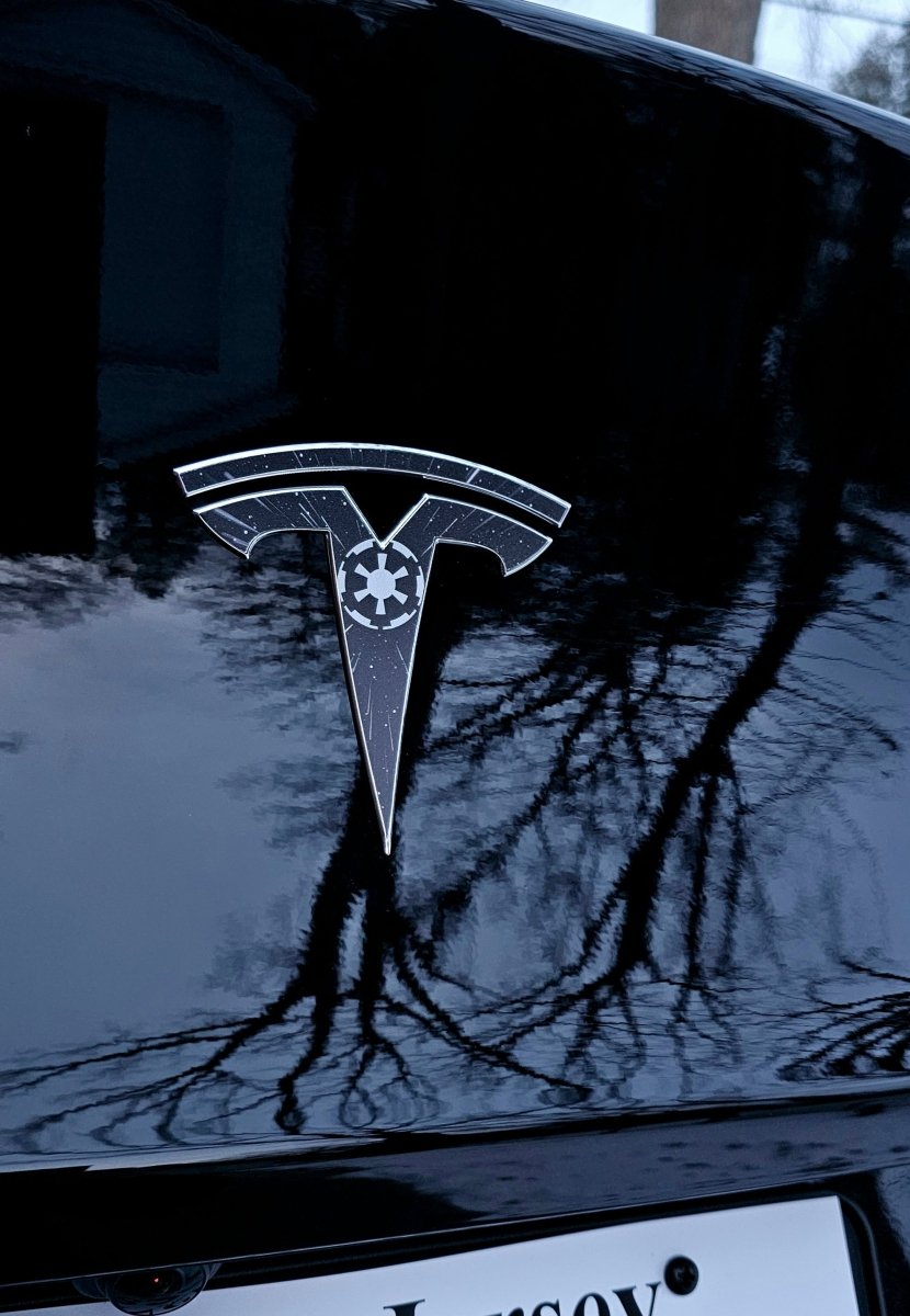 Galactic Empire Tesla Emblem Decals (Front + Back) - Tesla Emblems