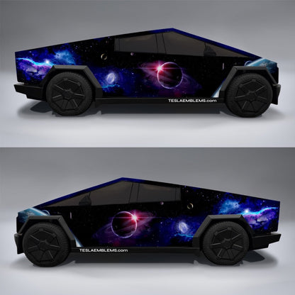 CyberSpace - Tesla Cybertruck DIY Precut Kit - Tesla Emblems