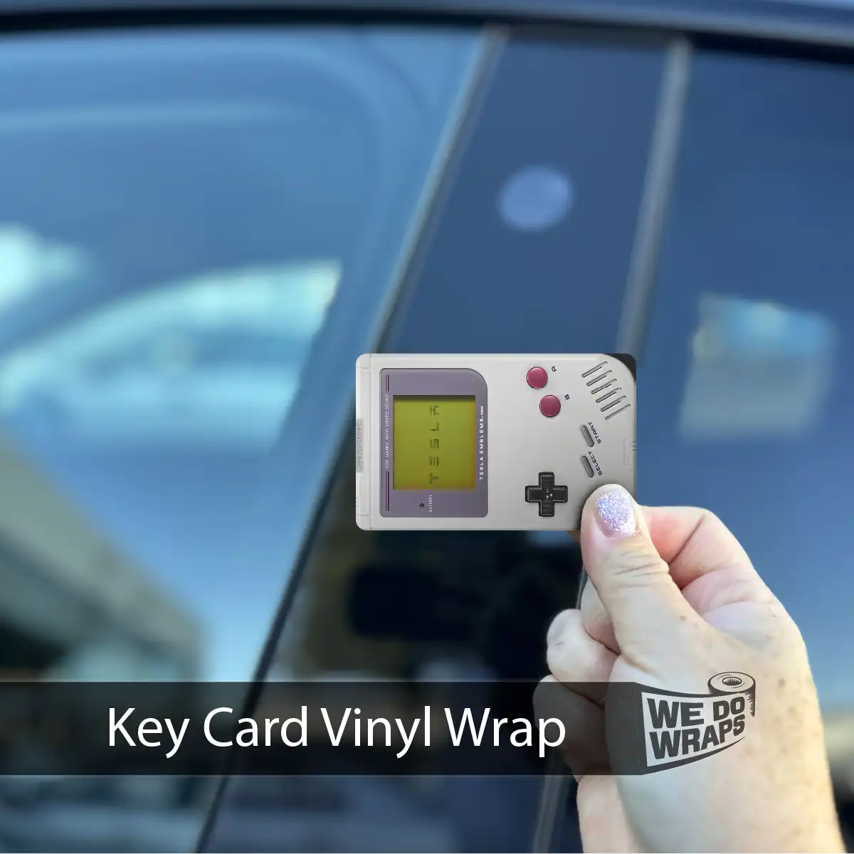 Game Console | NFC Key Card Wrap - Tesla Emblems