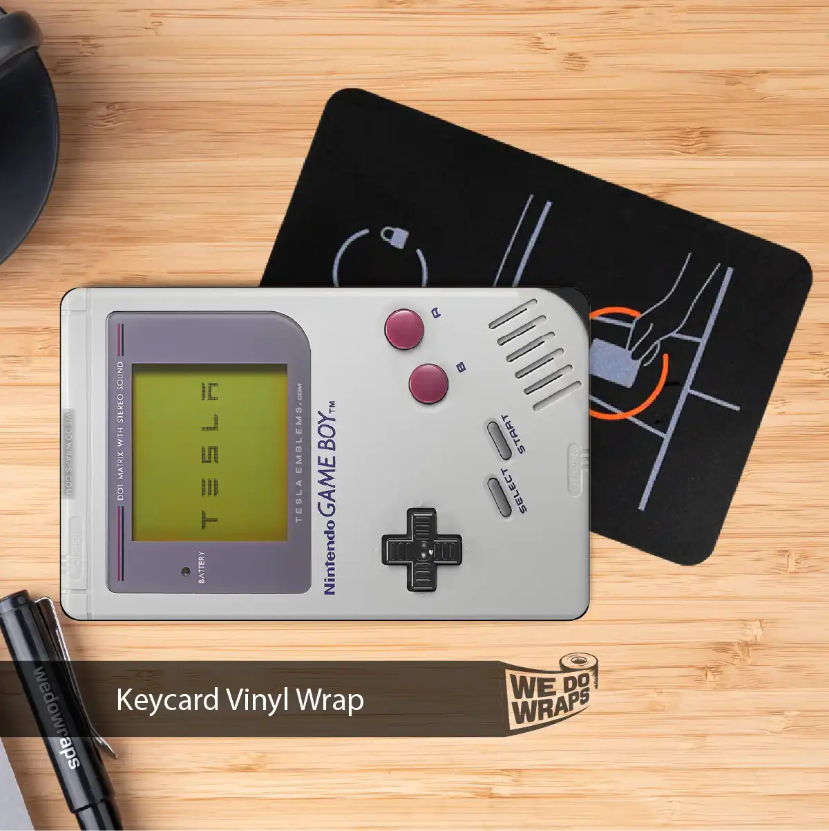 Gameboy Tesla Keycard Decal
