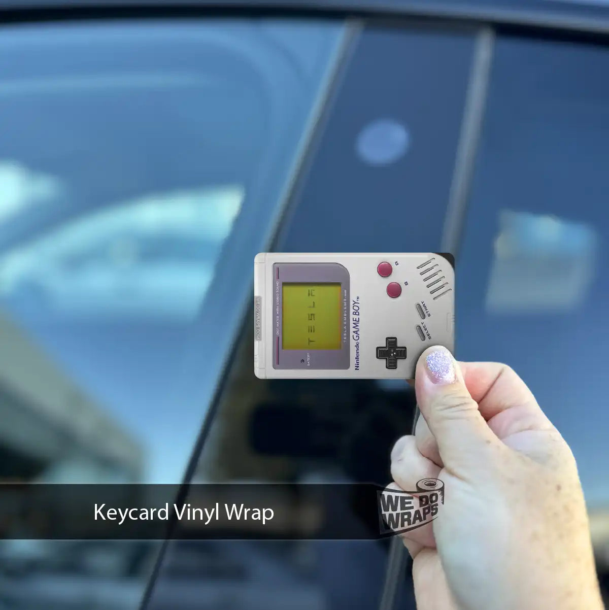 Gameboy Tesla Keycard Decal