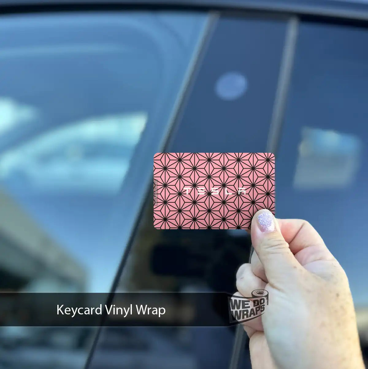 Geometric Hex | NFC Key Card Wrap - Tesla Emblems
