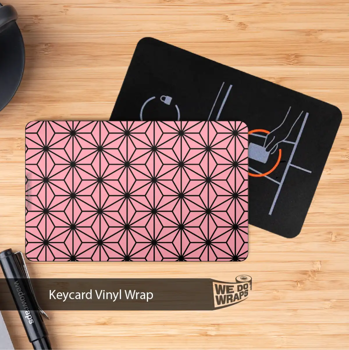 Geometric Hex | NFC Key Card Wrap - Tesla Emblems