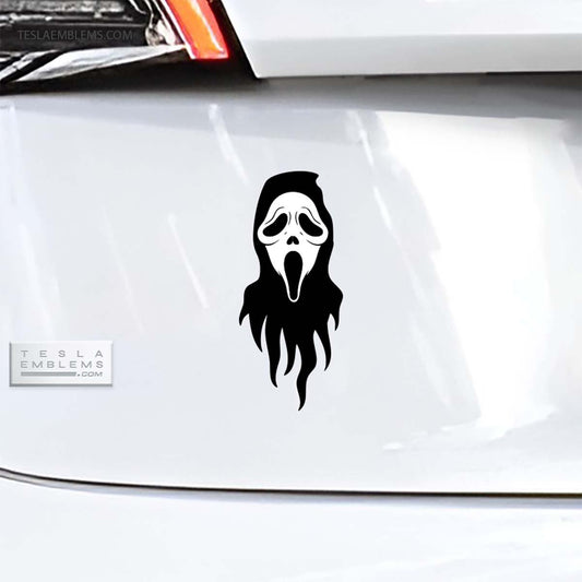 Ghostface Vinyl Decal Sticker - Tesla Emblems