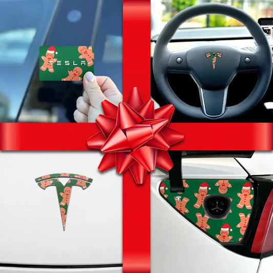 Holiday Bundle Gingerbread People Tesla Wrap Kit  | Model Y