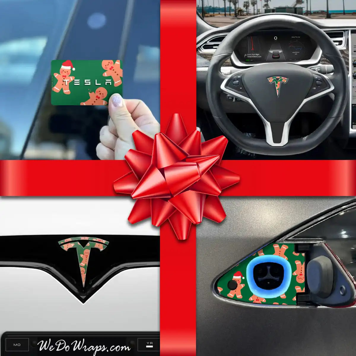 Holiday Bundle Gingerbread People Tesla Wrap Kit  | Model X