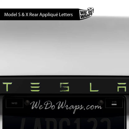 Acid Arachnid Tesla Emblem Decals (Front + Back) | Model X
