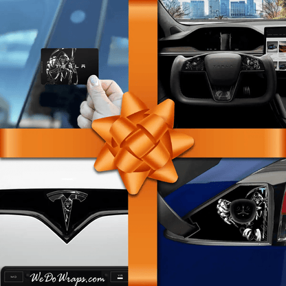 Holiday Bundle Grim Reaper Tesla Wrap Kit | Model X - Tesla Emblems