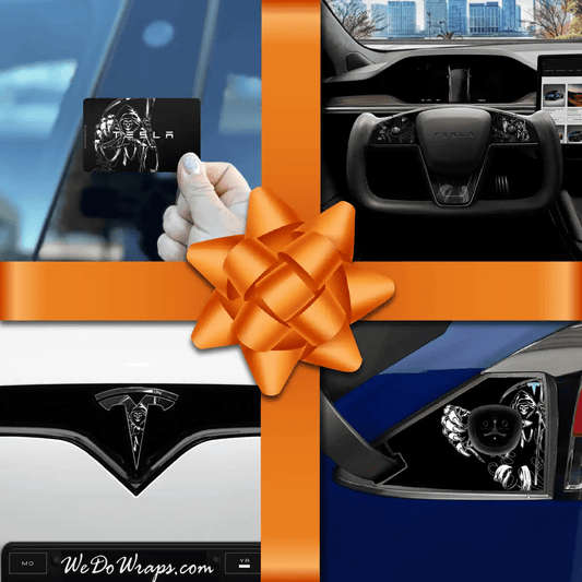 Holiday Bundle Grim Reaper Tesla Wrap Kit | Model X - Tesla Emblems