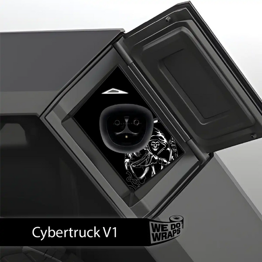 Grim Reaper Tesla Charge Port Wrap | Cybertruck - Tesla Emblems