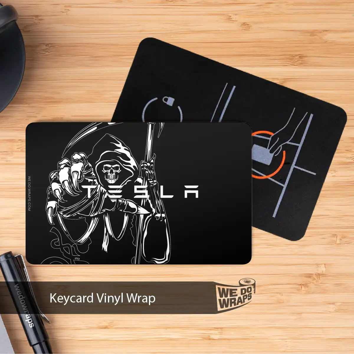 Grim Reaper Tesla Keycard Decal - Tesla Emblems