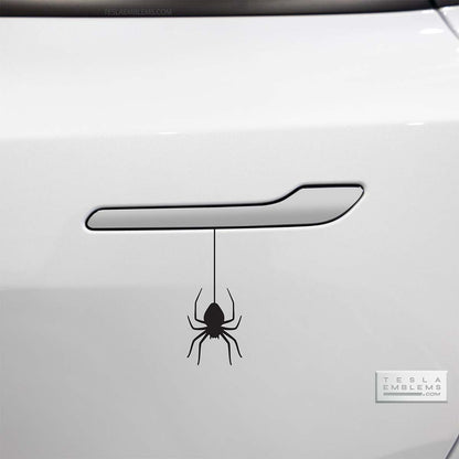 Hanging Spider Vinyl Decal Sticker - Tesla Emblems